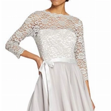 Swing Damen Kleid Fiona, 9216 silver cloud/silver, 36