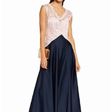 Swing Marina Kleid Blau (Darblue/Rose 3069), Herstellergröße: 36