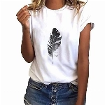 T-Shirt Damen Kurzarm - Sommer Oberteile Damen Süßes T Shirt mit Blumen Drucken Rundhals Casual Sport Bluse Kurzarmshirt Basic Graphic Tee Tunika Tops Hemd T-Shirts für Teenager Mädchen Frauen