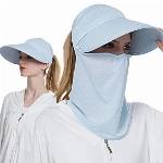 TAGVO Damen Sonnenhut mit Breiter Krempe Nackenschutz,Sommer UPF 50 UV Schutz Atmungsaktiv Elastisch Faltbar Outdoor Sonnenhut Visoren Sonnenkappe Fischerhüte, Reisen Klettern Radfahren Wandern Hüte
