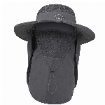 TAGVO Sonnenhut mit Abnehmbarer Halsklappe, UPF 50+ Schutzhüte Wanderhut für Außenbereich, Camping, Wandern, Gehen, Reisen, Faltbare Fischerhut Angelmütze - Verstellbarer Kinnriemen