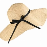 Tencoz Stroh Sonnenhut für Frauen, Sonnenschutz Faltbarer großer Rand Strand Sommer Sonnenhut Durchmesser18.9 ″ - Hut aus Stroh für den Sommer am Strand oder im Urlaub