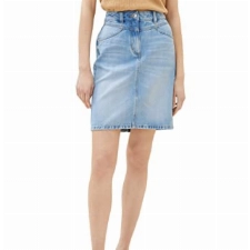 TOM TAILOR Damen 1036674 Rock, 10151 - Light Stone Bright Blue Denim, 36