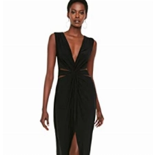 TRENDYOL Damen Bezaubernd Maxi Shift Regular Fit Gestrickt Abendkleid