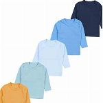 TupTam Baby Jungen Langarmshirt 5er Pack, Farbe: Farbenmix 7, Größe: 92