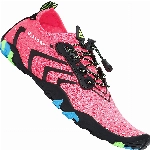 Unisex Strandschuhe Schnell Trocknend rutschfest Frauen Wasserschuhe Dicker Sohle Atmungsaktive Schwimmschuhe für Männer Water Shoes, Neu Pink 38