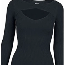 Urban Classics Damen Ladies Cut Out Dress Kleid, Schwarz (Black 7), S EU