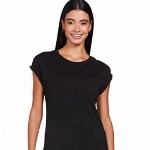 Urban Classics Damen Ladies Extended Shoulder Tee T Shirt, Schwarz, XL EU