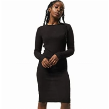 Urban Classics Damen Ladies Rib Dress Kleid, Schwarz (Black 7), XL EU