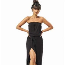 Urban Classics Damen Ladies Viscose Bandeau Dress Partykleid, Black, XXL