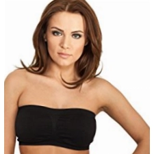 Urban Classics TB683 Damen Top Ladies Pads Bandeau Schwarz (Black 7), 38 (Herstellergröße: M)