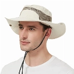 UV Schutz Sonnenhut Herren Baumwolle Sommerhut,Outdoor Fischerhut Buschhut Gartenhut Faltbar SafariHut,Breite Krempe Wanderhut Boonie Hat Damen