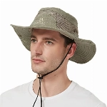 UV Schutz Sonnenhut Herren Baumwolle Sommerhut,Outdoor Fischerhut Buschhut Gartenhut Faltbar SafariHut,Breite Krempe Wanderhut Boonie Hat Damen
