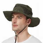 UV Schutz Sonnenhut Herren Baumwolle Sommerhut,Outdoor Fischerhut Buschhut Gartenhut Faltbar SafariHut,Breite Krempe Wanderhut Boonie Hat Damen