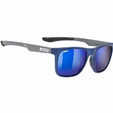 uvex LGL 42 - Sonnenbrille für Damen und Herren - verspiegelt - Filterkategorie 3 - blue grey/blue - one size