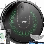 Vactidy Nimble T8 2 in 1 Saugroboter mit Wischfunktion, 3000Pa Saugkraft Staubsauger Roboter mit Wischfunktion, 120Min Laufzeit Wischroboter mit Alexa & App & Siri, Saugroboter Tierhaare für Teppichen