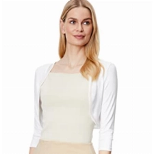 Vera Mont Damen 0037/4808 Bolero, Weiß (Offwhite 1014), (Herstellergröße: 36)