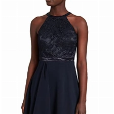 Vera Mont Damen 0069/4825 Kleid, Blau (Night Sky 8541), (Herstellergröße: 44)