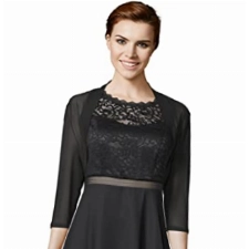 Vera Mont Damen 0086/4824 Bolero, Schwarz (Jet Black 9042), (Herstellergröße: 32)