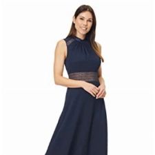 Vera Mont Damen 0104/4825 Partykleid, Blau (Night Sky 8541), (Herstellergröße: 36)
