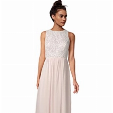 Vera Mont Damen 0107/4825 Partykleid, Rosa (Rosé/White 4814), (Herstellergröße: 36)