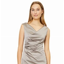 Vera Mont Damen Business-Etuikleid mit Raffung Smoky Taupe,38