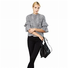 VERO MODA Female Slim Fit Jeans Vmseven Mid Rise Schwarz