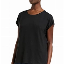 Vero Moda NOS Damen Vmava Plain Ss Top Ga Noos Bluse, Schwarz (Black), 40 (Herstellergröße: L)