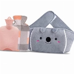 Dibikou Wärmflasche Wärmflaschengürtel Koala Wärmflasche aus Gummi mit weichem Taillen-Bezug, Wärmflasche für Nacken und Schulter, Rücken, Beine, Taillenwärmung