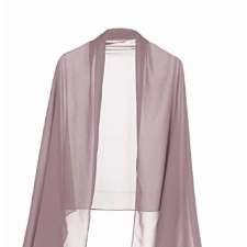 Wedtrend Damen Stola Chiffon Schal Sommer Scarves Muslim Kopftuch Halstuch Hijab für Abendkleid Braut Hochzeit Sonnenschutz WTC30006 DustyRose