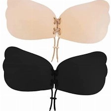 Weklea Klebe BH,Trägerloser BH,Push Up BH Rückenlos,Unsichtbarer BH,BH Rückenfrei Abdeckungen für Abendkleid Brautkleid Badeanzug und rückenfreie