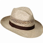 WEROR - Herren & Damen - Strohhut Sommerhut Sonnenhut Fedora Hut 9.1 (63 cm)