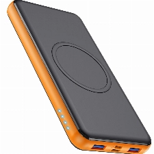 Wireless Powerbank, AUDIDH【15W QI kabelloses Aufladen+25W PD Fast Charging+Gleichzeitige Aufladen 5 Geräte】 Externer Akku QC 4.0 Tragbares Ladegerät mit 2 Eingang für iPhone Samsung Huawei
