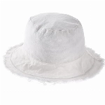 WLLHYF Fischerhüte, breite Krempe, Baumwoll-Sonnenhüte für Frauen, Sommer, Outdoor, Reisen, Strand, Sonnenhut, UPF 50+, leicht verstaubar, Einheitsgröße(Harte Seitenstütze klappbar, Cremeweiß)