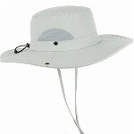 Wmcaps Sonnenhut Herren, Outdoor Safari Hut Damen, Breite Krempe Sommerhut Herren, Faltbar Wanderhut, Boonie Hat Sonnenschutz Hut Buschhut Anglerhut Gartenhut（Hellgrau）