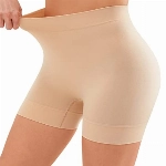 YADIFEN Radlerhose Damen Kurze Hose Damen Shorts Unterhosen,sehr kurz Shorts Unterwäsche,Unter Kleid Rock Anti Scheuern Bequem hohe Taille hohe Taille Boxershorts Hotpants,1er Beige,L