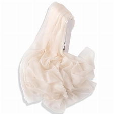 YFZYT Sommerschals Damen Mode weichen Schal Schal Hals Wrap Kopftuch Stola, Anti-UV Feder Stickerei Muster Chiffon Seidenschal Schal - Cremeweiß