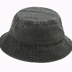 Yixda Vintage Cotton Fischerhut Sonnenhut Washed Retro Outdoor Bucket Hat (Armeegrün)