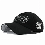 YULOONG Baseball Cap 100% Baumwolle Sonnenhut Fashion Stickerei Always New York City Sommer Outdoor Cap Verstellbare Größe Unisex Schwarz