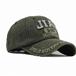 YULOONG Vintage Baseball Cap Stickerei Vail Washed Denim Trucker Cap 100% Baumwolle Sonnenhut für Herren Damen Verstellbare Größe Grün