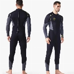 ZCCO Herren Neoprenanzug Ultra Stretch 1,5 mm Neopren Badeanzug, Ganzkörper-Tauchanzug mit Reißverschluss hinten, EIN Stück zum Schnorcheln, Tauchen, Schwimmen (1.5LT-schwarz, L)