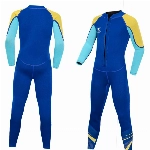 ZCCO Kids Neoprenanzug, 2,5 mm Neopren-Thermo-Badeanzug, Jugend-Badeanzug für Jungen und Mädchen Wärmeanzug mit Langen Ärmeln zum Tauchen, Schwimmen, Surfen … (Hellblau, S)
