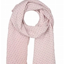 Zwillingsherz Seiden-Tuch Damen dezentes Muster - Made in Italy - Eleganter Sommer-Schal für Frauen - Hochwertiges Seidentuch/Seidenschal - Halstuch und Chiffon-Stola stilvolles Muster rose