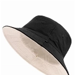 Zylioo Bucket Hat XXL Große Fischerhut Doppelseitig Anglerhut Beidseitig Sonnenhut Sommerhut Eimerhut Schwarz Für Kopf