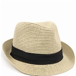 Zylioo XXL Fedora Panamahut Großen Kopf Stroh Sonnenhut Übergroßen Strohhut UV Sommerhut Strandmütze